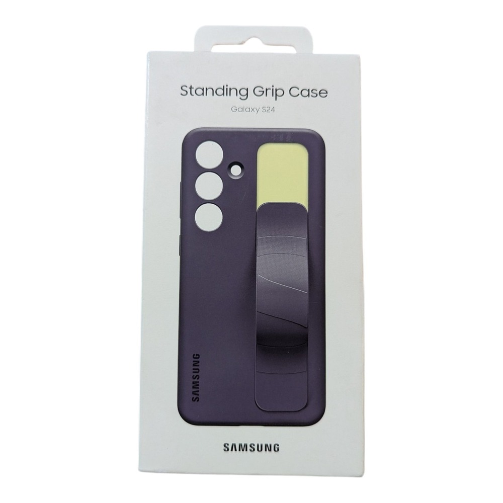 T5. Samsung Standing Grip Case for Galaxy S24 DARK VIOLET